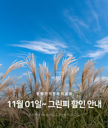 11월-1일~그린피 할인 안내